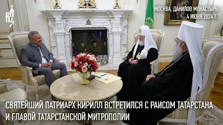 His Holiness Patriarch Kirill met with the head of the Republic of Tatarstan