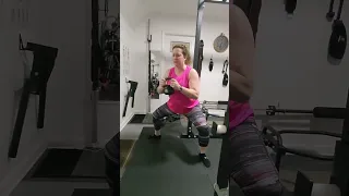 Rotation squat with KB press out (close squat to sumo squat)