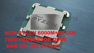 Презентация Amd 2022 ryzen 6000m and 7000 для PC и видеокарт rx 6500xt