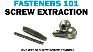 Removing One Way Screws with a Bolt Extractor Set | Fasteners 101