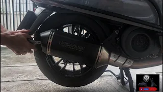 Remus Exhaust : Removal DB killer | Vespa Sprint 150s i-get ABS [full]