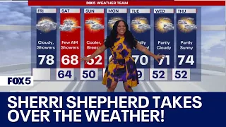 Sherri Shepherd takes over the weather!