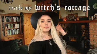 Dark Academia/Tolkien-inspired Home Tour ⚔️ Witch's Cottage + Castle Library vibes 🏰