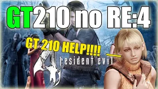 Teste GT210 no RESIDENT EVIL4, Será que RODA?  (placa de vídeo fraca e barata) #RE4 #Resident