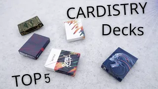 TOP 5 DECKS of PLAYING CARDS for CARDISTRY