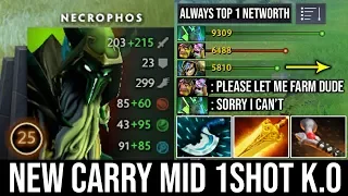 WTF Carry Mid Necrophos Outfarm Alchemist - 12Min Godlike Insane Burst 1Ulti 1Death DotA 2