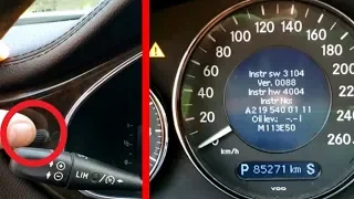 Mercedes W219 Hidden Function How to Check Engine Oil Level Mercedes W211, CLS