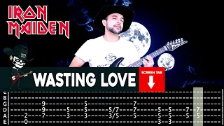 【IRON MAIDEN】[ Wasting Love ] cover by Masuka | LESSON | GUITAR TAB