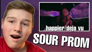 Olivia Rodrigo (SOUR PROM) - happier/deja vu | REACTION