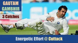 GAUTAM GAMBHIR | Energetic Effort @ Cuttack | 2nd ODI | WEST INDIES tour of INDIA 2007