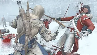 Assassin's Creed 3 Connor's Massive Brutal Killing Spree and Multi Kill Finishers