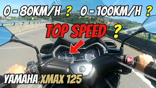 Yamaha Xmax 125 2022 Acceleration and Top Speed