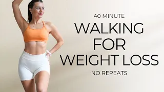 40 MIN METABOLIC WALKING EXERCISES FOR WEIGHT LOSS- No Jumping | Lower Blood Sugar