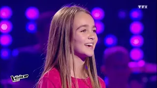 Angélina chante "All in you" aux auditions à l'aveugle de The Voice Kids