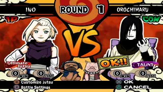 Ino VS Orochimaru (INSANE) - Naruto Shippuden Ultimate Ninja 4