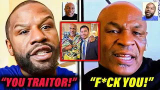 Floyd Mayweather RAGES At Mike Tyson For Training Manny Pacquiao Ahead Of Their Rematch!
