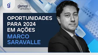 🔴 OPORTUNIDADES PARA 2024 EM AÇÕES com MARCO SARAVALLE  | Podcast Genial Analisa