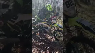 Playing with Enduro Bike Pivot Turns Husqvarna 300