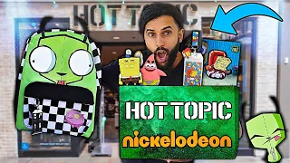 I Went To HOT TOPIC And BOUGHT EVERY NICKELODEON PRODUCT THEY HAD!! ALIEN HUNTING MALL HUNT!!