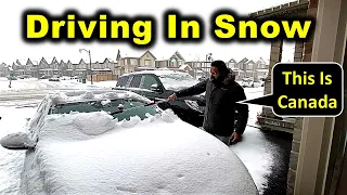 10 Things You Must Have Before Driving In Canadian Snow Storm 😲 | Winter Driving Tips| Canada Couple