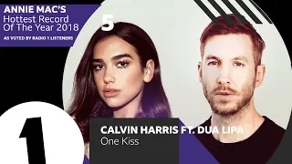 5 - Calvin Harris ft. Dua Lipa – One Kiss | Annie Mac's Hottest Record Of The Year 2018