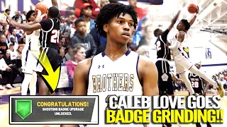 WHAT'S HIS 2K BUILD?? LETHAL UNC Guard Caleb Love SNAPS For 35 POINTS vs. Chaminade!!!