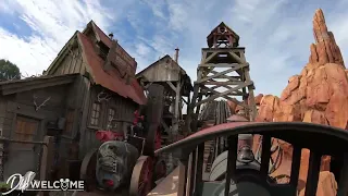 [4K] Big Thunder Mountain - Front Row / On Ride - Disneyland Paris