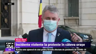 Noi proteste față de restricții. Participare mai slabă și acțiuni pașnice a manifestațiilor