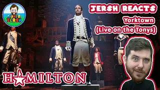 FIRST TIME EVER reacting to HAMILTON, Yorktown (Live at the Tonys) REACTION! - Jersh Reacts