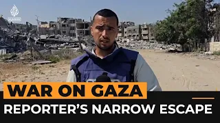 Al Jazeera crew films as Israeli strikes hit Gaza neighbourhood | Al Jazeera Newsfeed