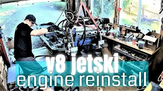 Ls v8 jetski part 16.2 reinstalling the engine
