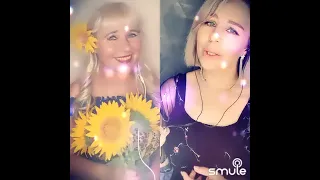 Подсолнухи 🌻🌻🌻Дуэт cover karaoke Smule 🔥🎶🔥