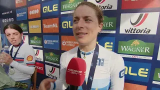 Marlen Reusser - Interview at the finish - European Continental Championships ITT 2023