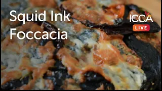 Squid Ink Foccacia by Chef Sally Handoko