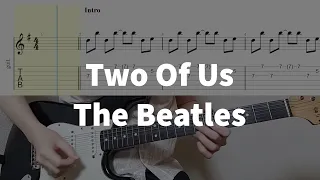 The Beatles - Two Of Us Guitar Tab