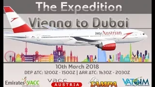 PMDG 777-200LR Expedition from Vienna to Dubai on Vatsim