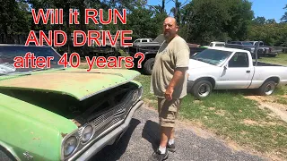 1965 Chevelle Malibu: Will It RUN AND DRIVE After 40 Years in a Field? Getting Grandma's Car Going!!