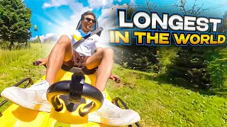 Riding the LONGEST Mountain Coaster in the WORLD