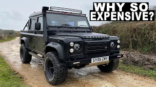 WHY ARE LAND ROVER DEFENDERS SO EXPENSIVE? - 2005 Crew Cab Pick up Defender TD5 Review