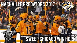 Nashville Predators 2017 Sweep Chicago Win Horn