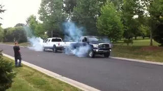 6.0L powerstroke vs cummins pull