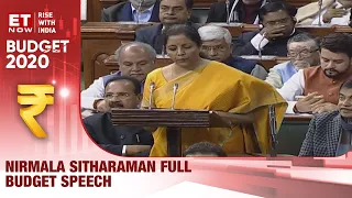 Nirmala Sitharaman presents Union Budget 2020 | Full Speech from the Parliament | ET Now
