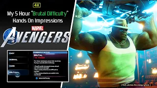 Marvel's Avengers [4K] Brutal Difficulty Hands-on Impressions [PS4 Pro]