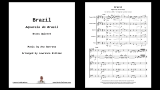 Brazil for Brass Quintet (Sheet Music)