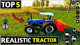 TOP 5 BEST REALISTIC TRACTOR SIMULATOR GAME ON ANDROID