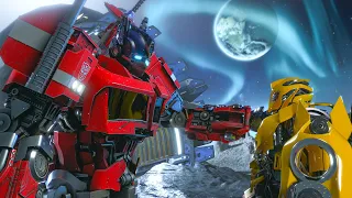 Transformers The Last Knight -  Optimus Prime vs Bumblebee Final Battle | Paramount Pictures [HD]