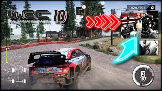 Hyundai i20 WRC Rally Finland long stage / WRC 10 Thrustmaster T300RS
