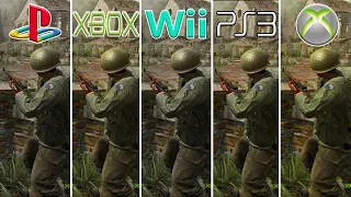 Call of Duty 3 (2006) PS2 vs XBOX vs Wii vs PS3 vs XBOX 360 (Which One is Better?)