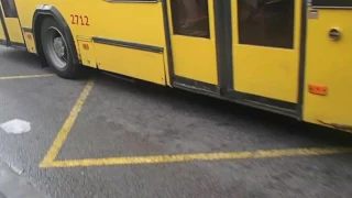 Троллейбус МАЗ 103Т 2712 39 Маршрут едет криво