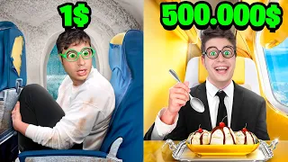 Billete Avión de 1$ vs 500.000$ ✈️🤑! (Reacción a Mr Beast)